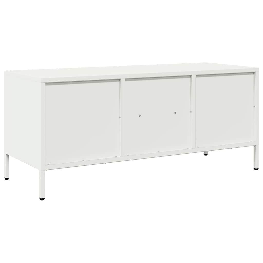 TV Cabinet White 101.5x39x43.5 cm Cold-rolled Steel