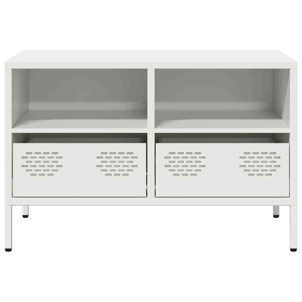 TV Cabinet White 68x39x43.5 cm Cold-rolled Steel