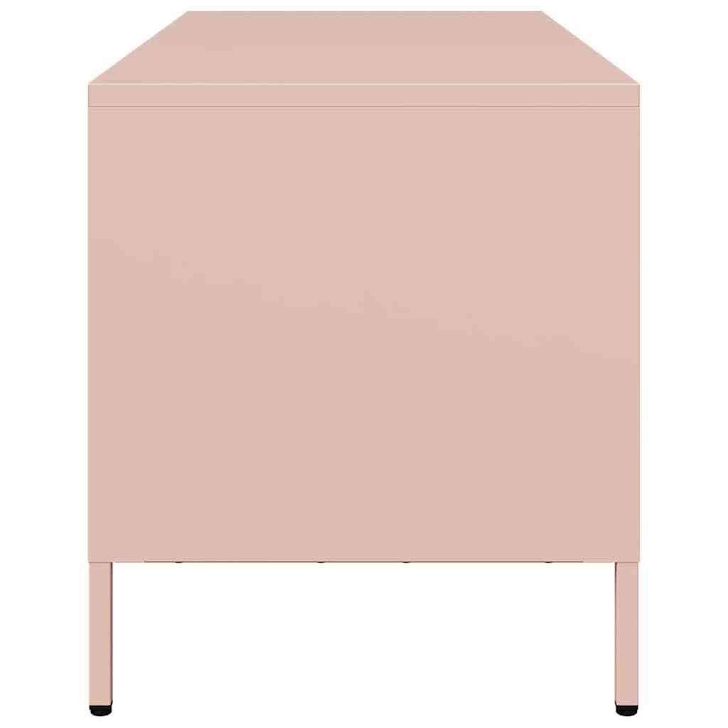 TV Cabinet Pink 101.5x39x43.5 cm Cold-rolled Steel