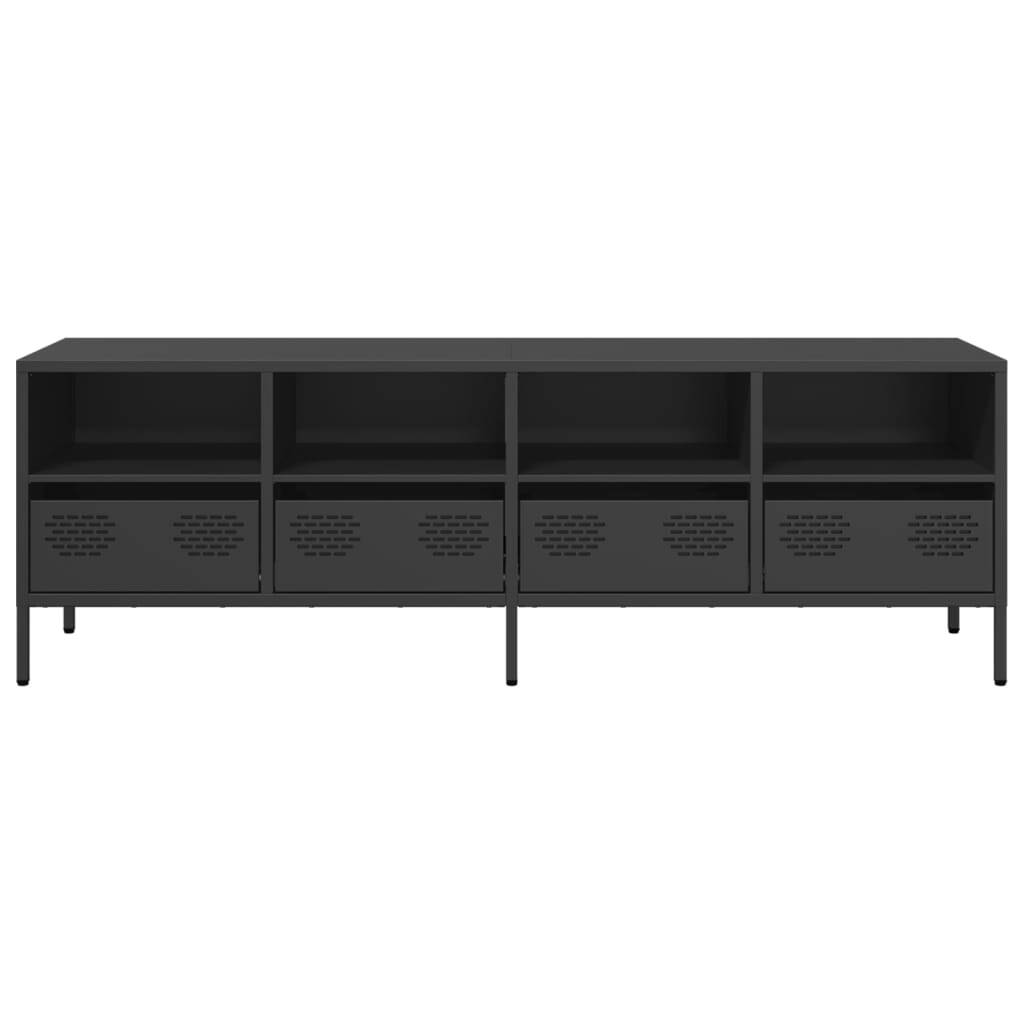 TV Cabinet Black 135x39x43.5 cm Cold-rolled Steel