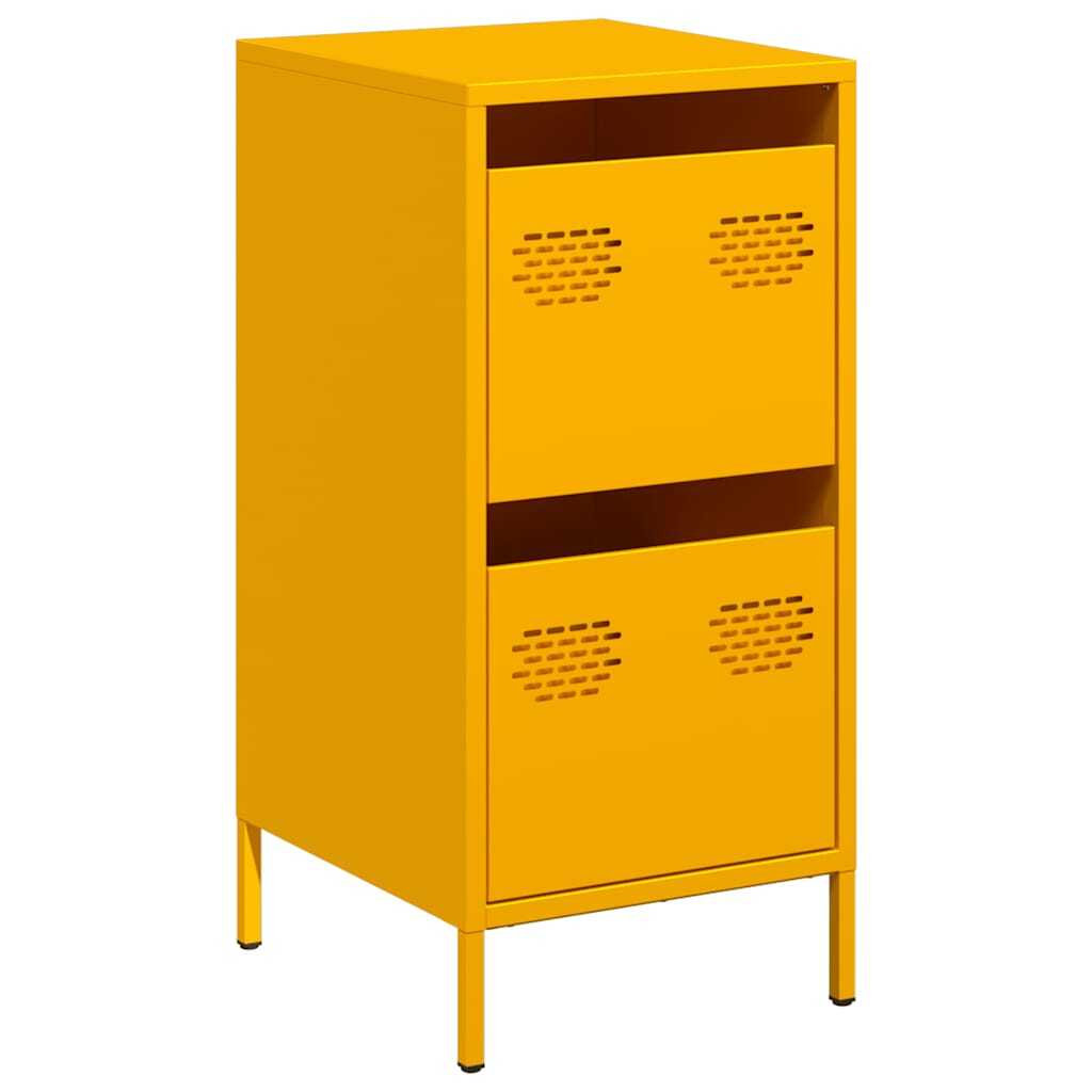 Sideboard Mustard Yellow 35x39x73.5 cm Cold-rolled Steel