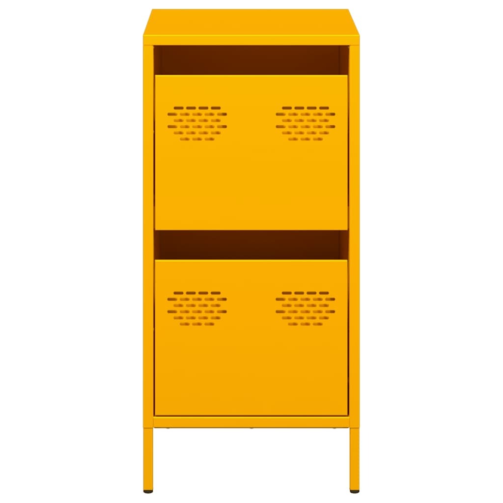 Sideboard Mustard Yellow 35x39x73.5 cm Cold-rolled Steel