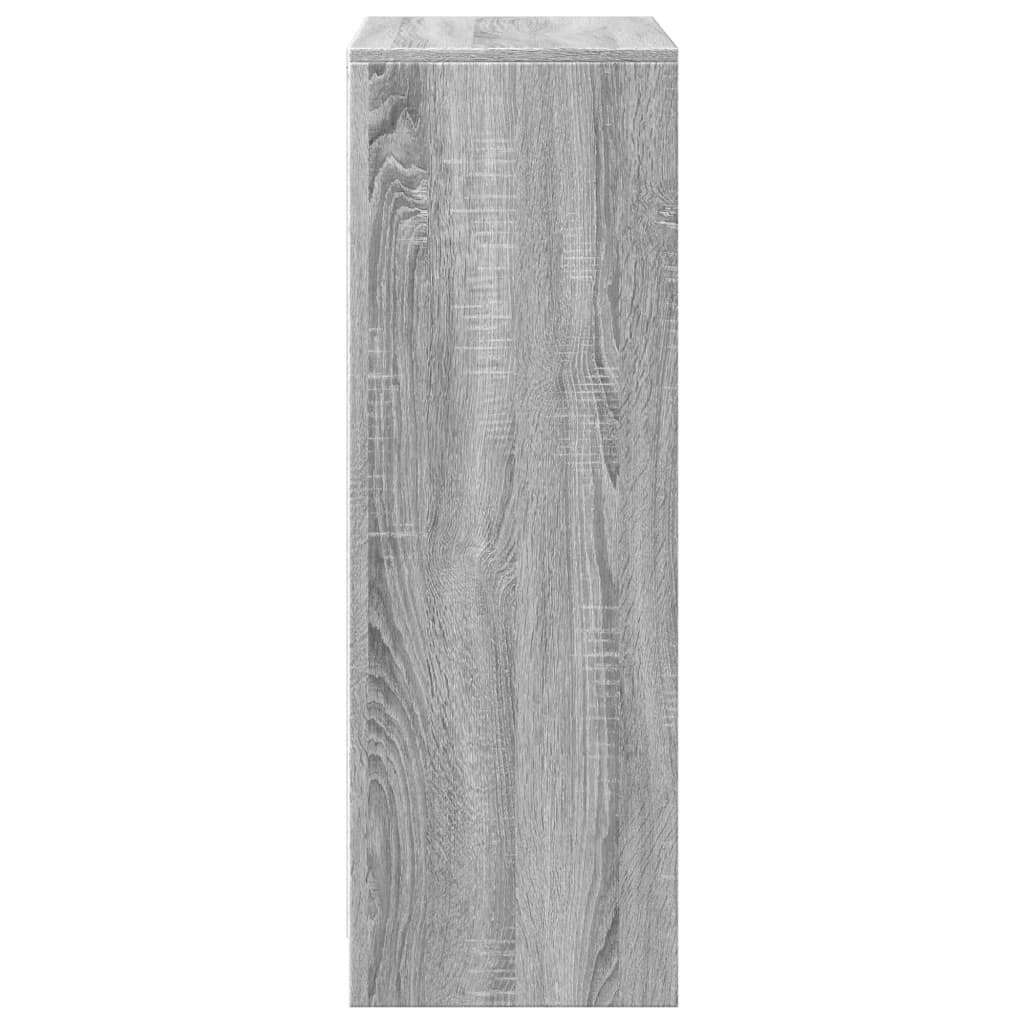 Sideboard with LED Grey Sonoma 72x34x100 cm Engineered Wood