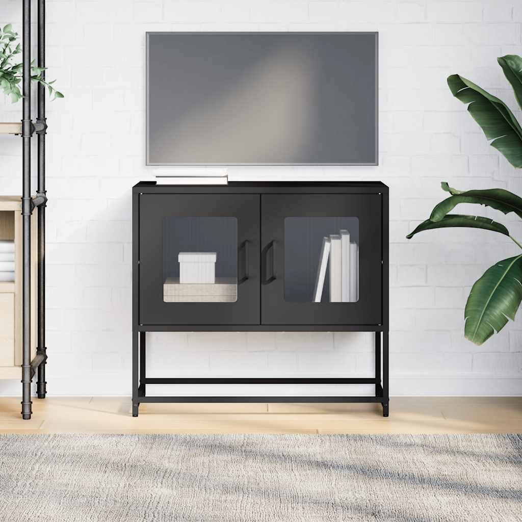 TV Cabinet Black 68x39x60.5 cm Cold-rolled Steel