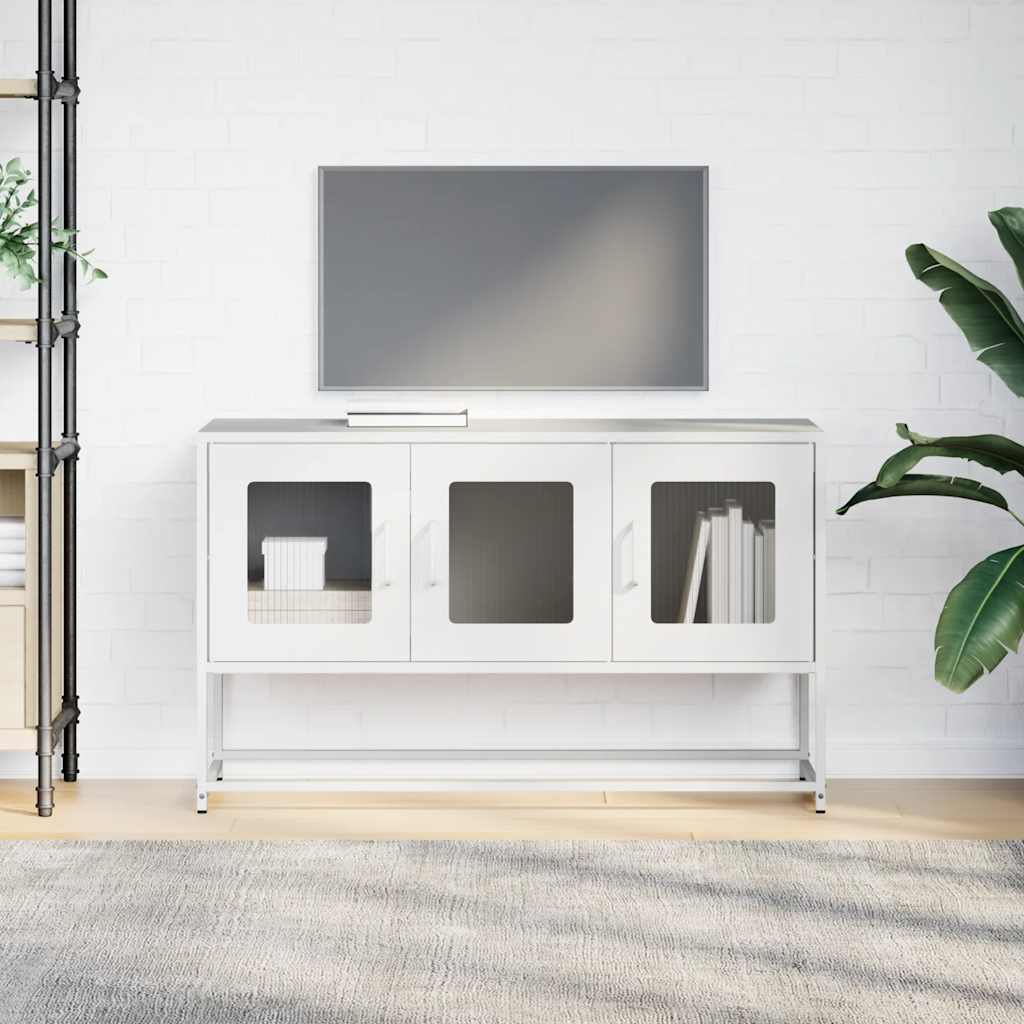 TV Cabinet White 100.5x39x60.5 cm Cold-rolled Steel