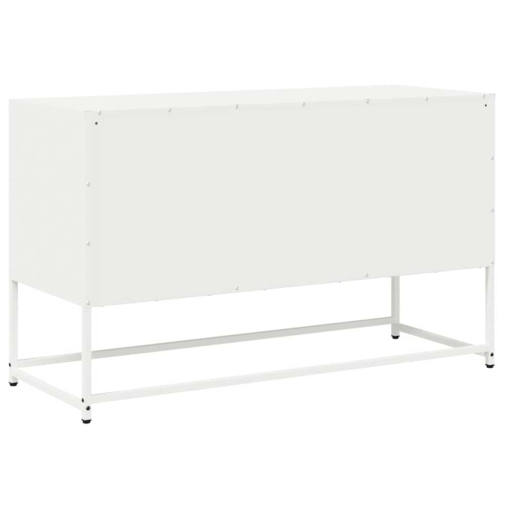 TV Cabinet White 100.5x39x60.5 cm Cold-rolled Steel