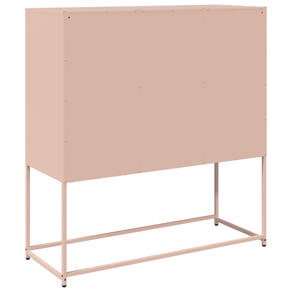 Sideboard Pink 100.5x39x107 cm Cold-rolled Steel