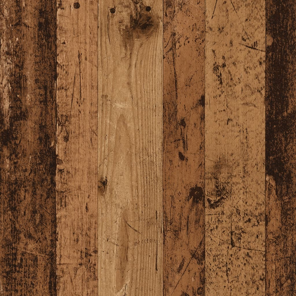 Rolling Cabinet Old Wood 45x38x54 cm Engineered Wood