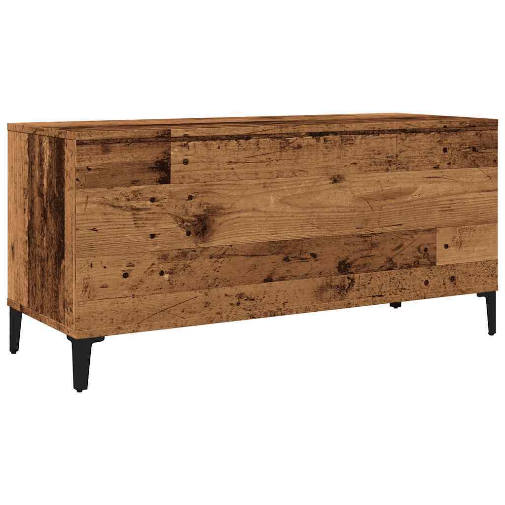 Record Cabinet Old Wood 100x38x48 cm Engineered Wood