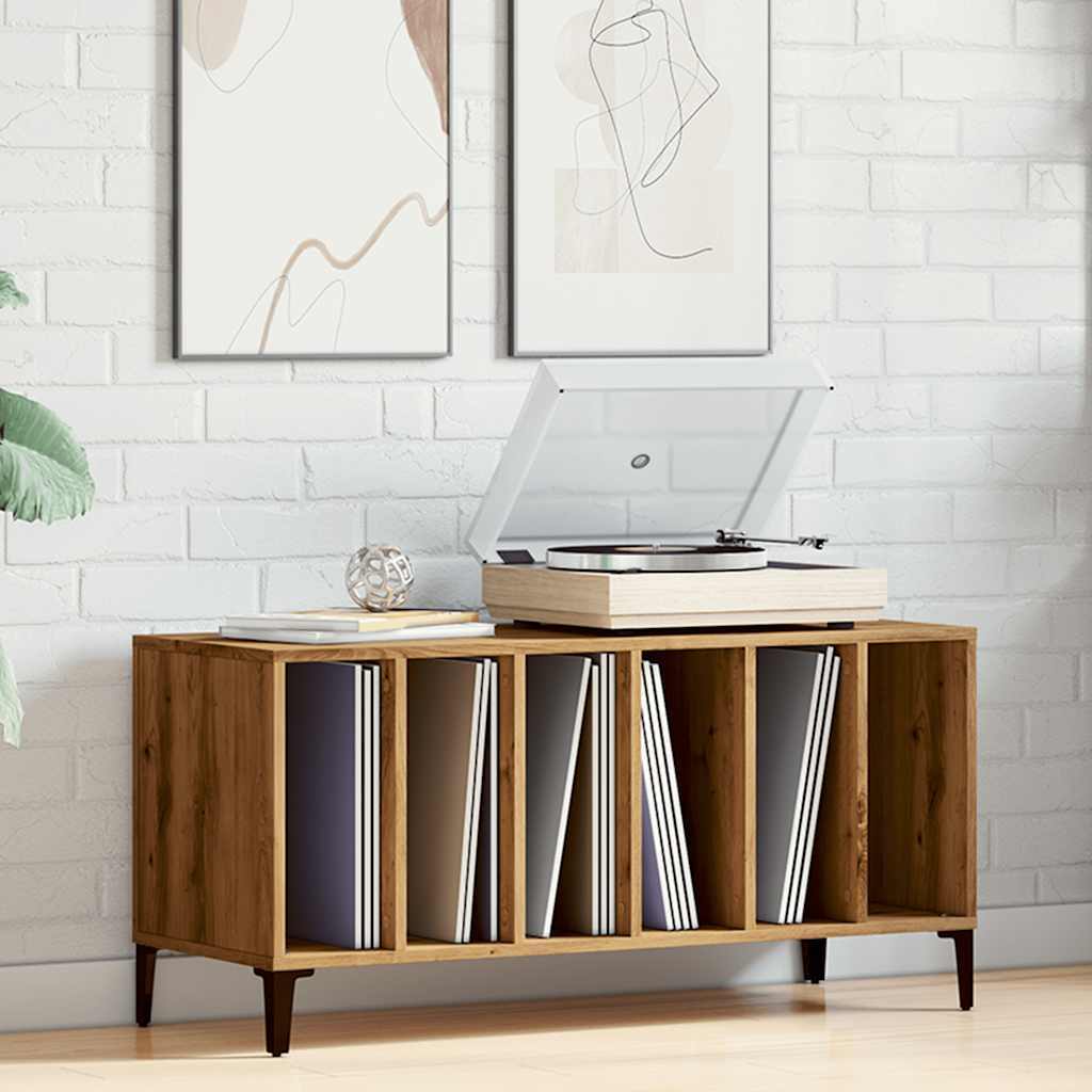 Record Cabinet Artisan Oak 100x38x48 cm Engineered Wood
