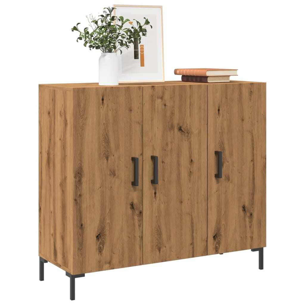 Sideboard Artisian Oak 90x34x80 cm Engineered Wood