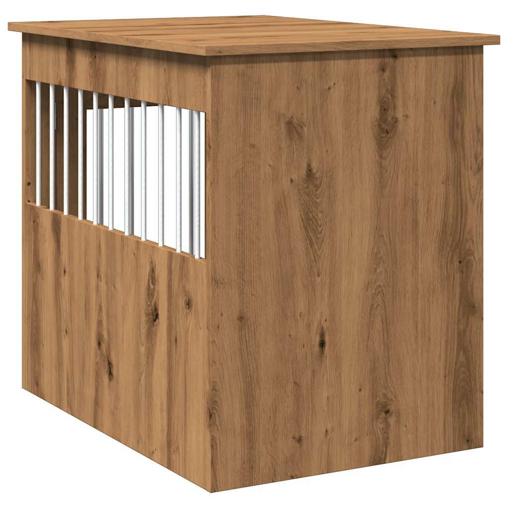 Dog Crate Furniture Artisan Oak 55x80x68 cm Engineered Wood