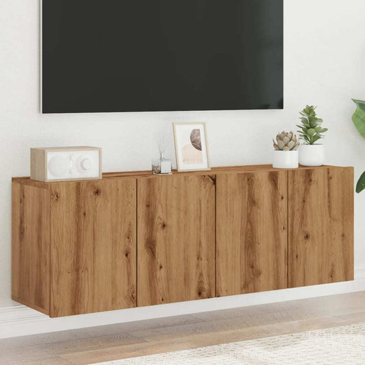 TV Cabinets Wall-mounted 2 pcs Artisian Oak 60x30x41 cm
