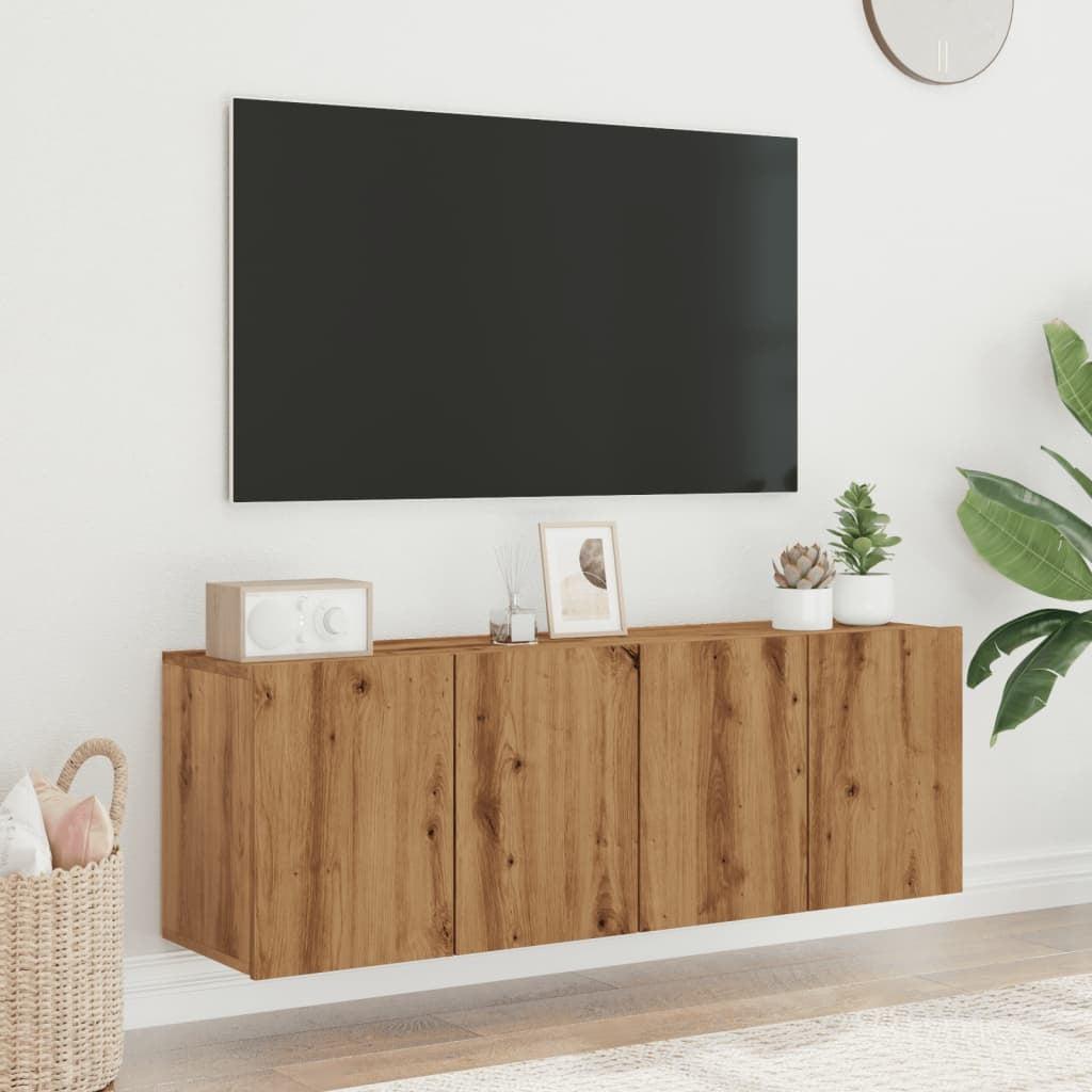 TV Cabinets Wall-mounted 2 pcs Artisian Oak 60x30x41 cm