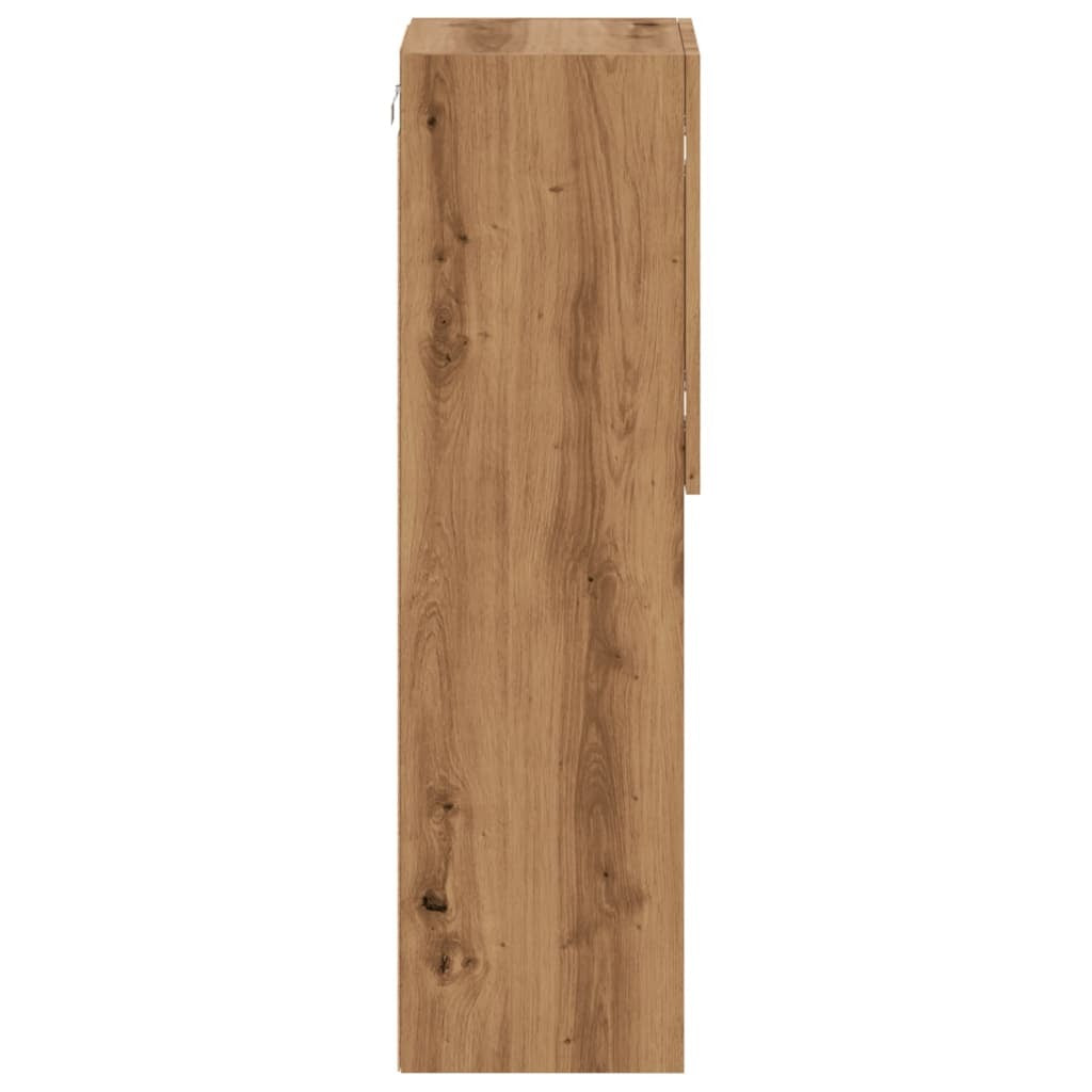 TV Cabinets with LED Lights 2 pcs Artisian Oak 30.5x30x102 cm