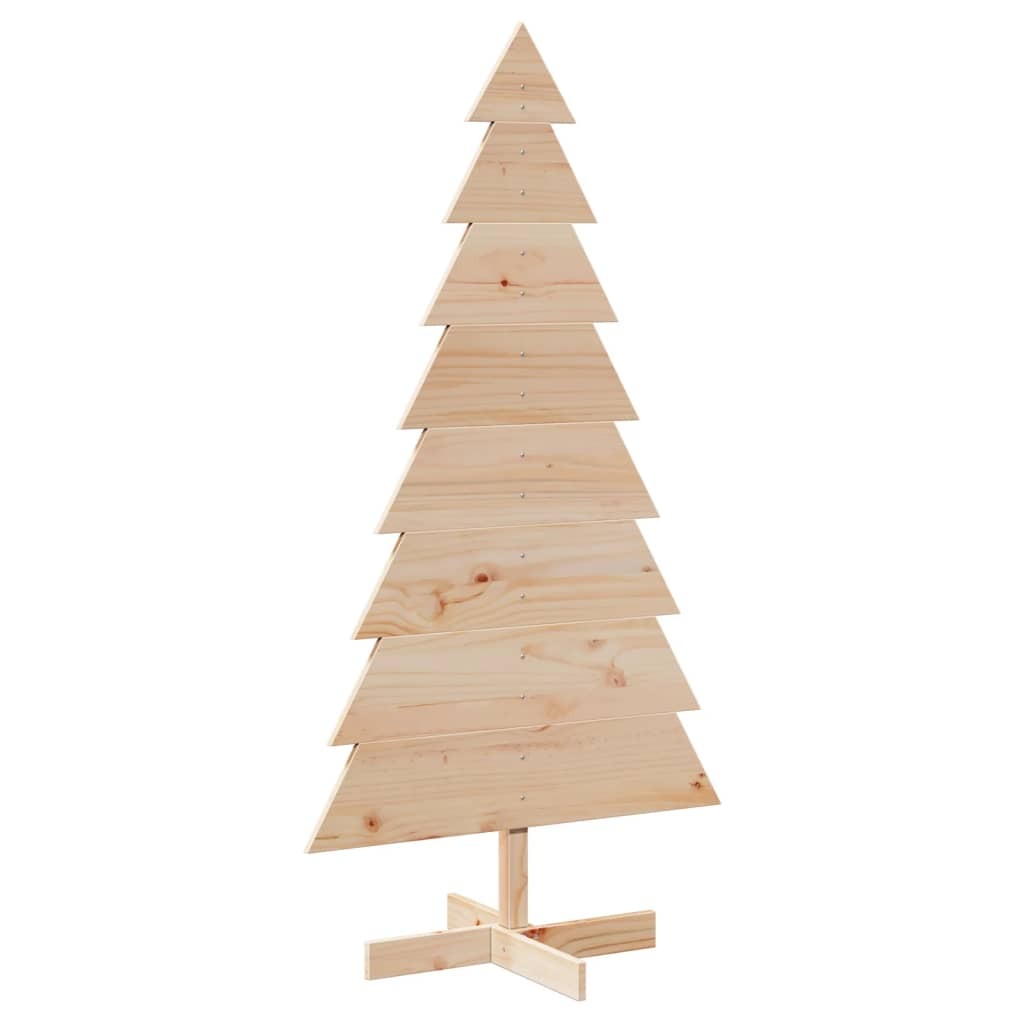 Wooden Christmas Tree for Decoration 150 cm Solid Wood Pine