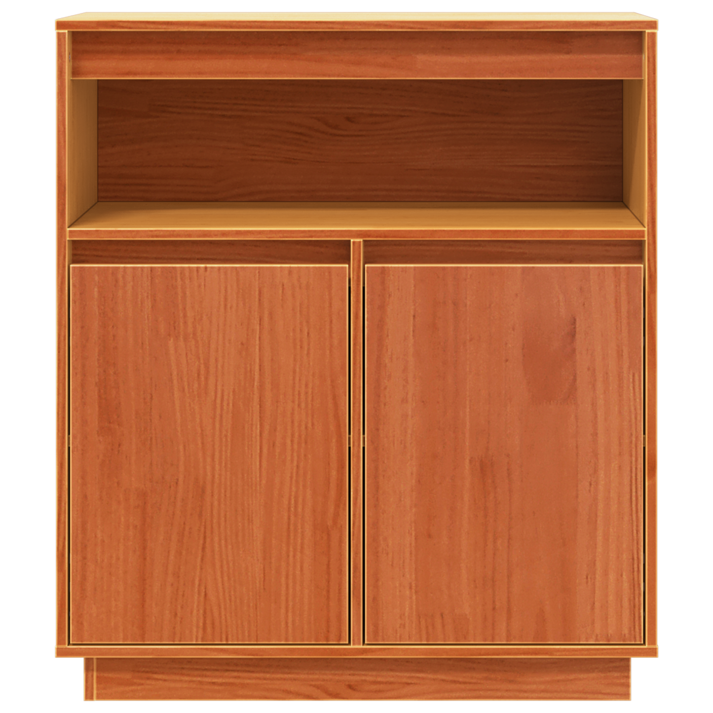 Sideboard Wax brown 70 x 34 x 80 cm Solid pine wood