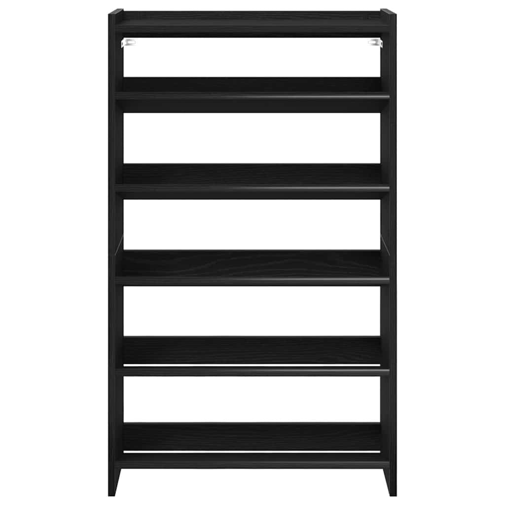 Shoe Rack Black 60x25x100 cm Engineered Wood