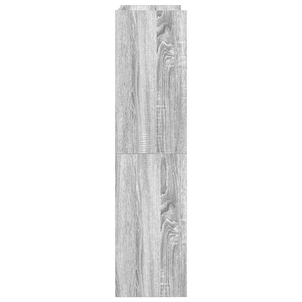 Shoe Rack Grey Sonoma 60x25x100 cm Engineered Wood