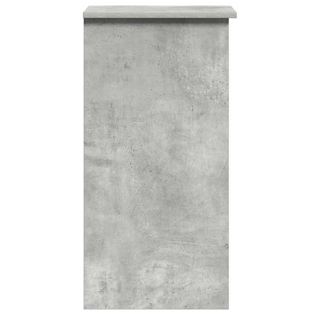 Desk with Shelves Concrete Grey 84x40x78 cm Engineered Wood