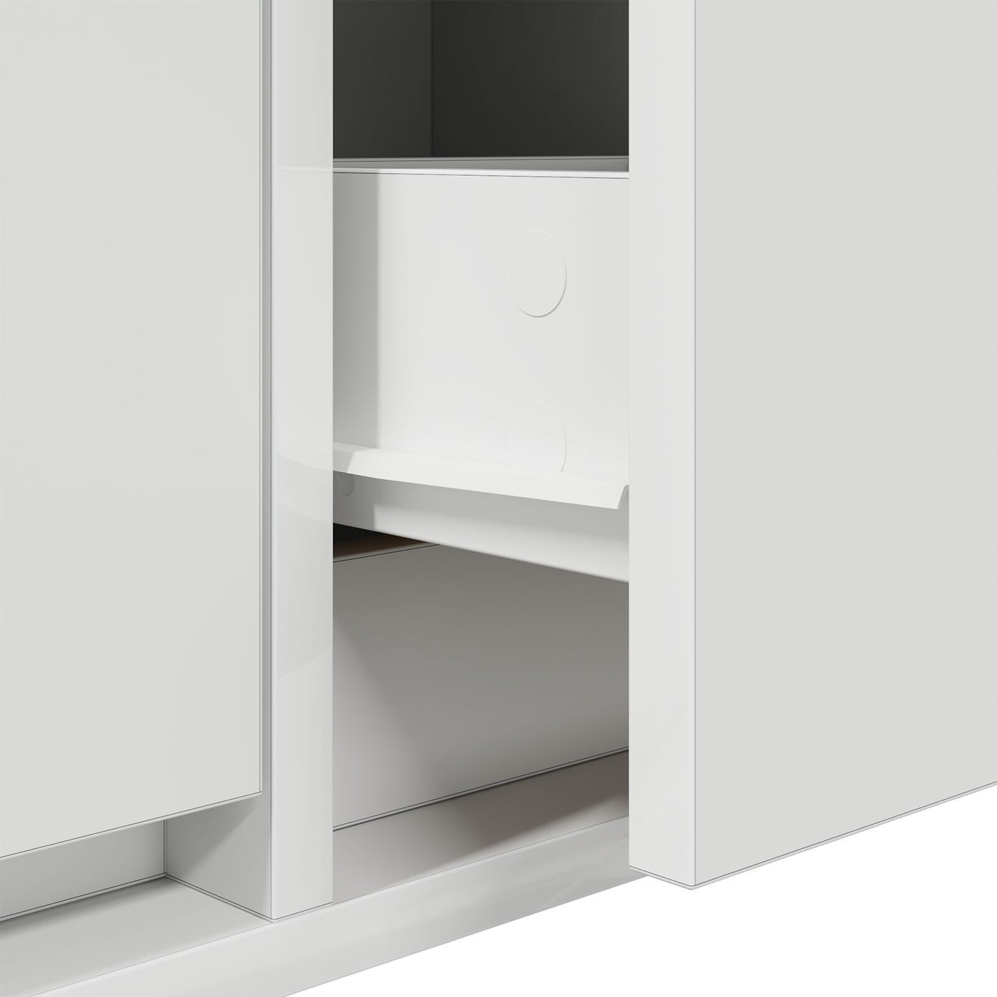 TV Cabinet with Drawer White 100 x 31 x 25.5 cm Engineered wood