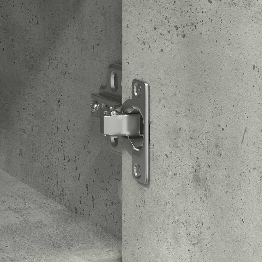 Sideboard with Drawer Concrete Grey 101x35x76 cm Engineered Wood