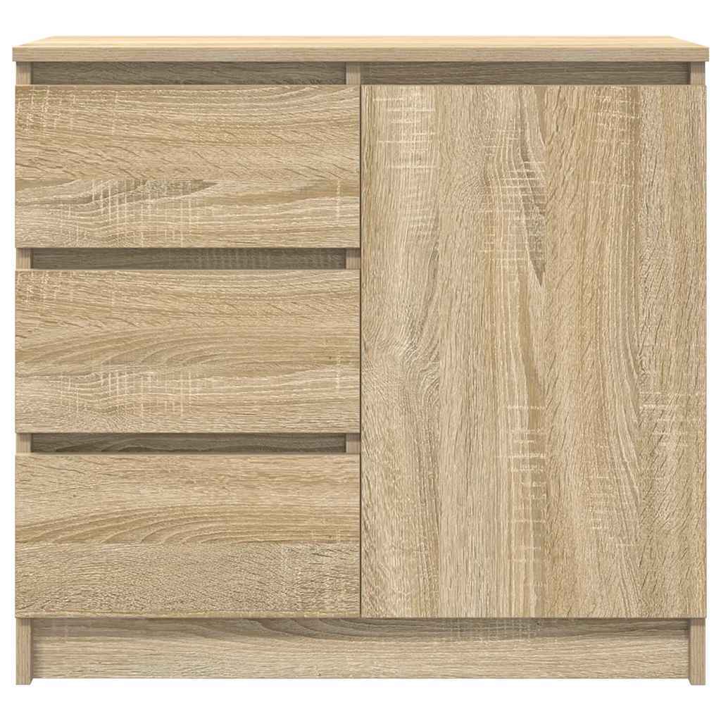 Sideboard with Drawer Sonoma Oak 71x35x65 cm Engineered Wood