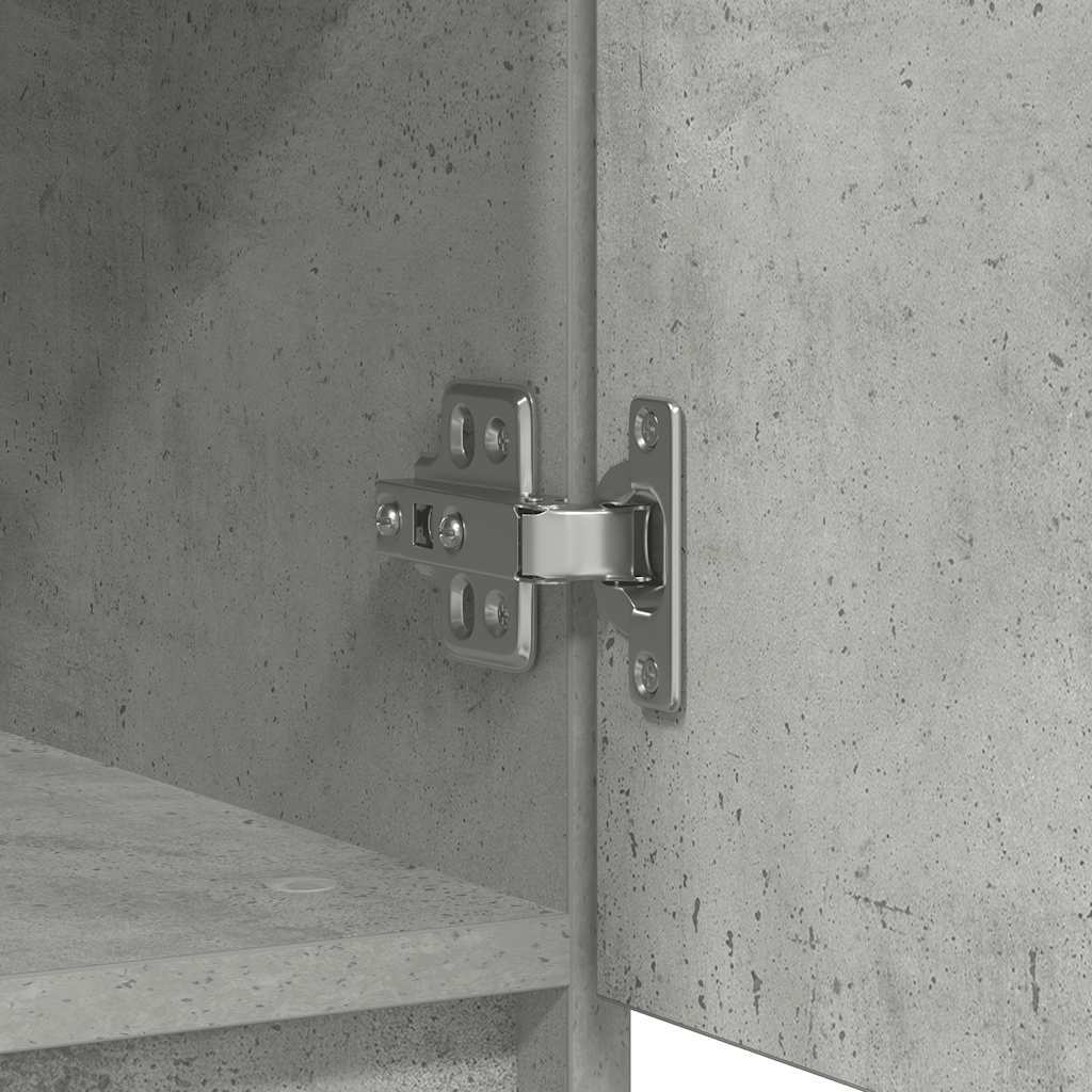 Sideboard with Drawer Concrete Grey 71x35x65 cm Engineered Wood