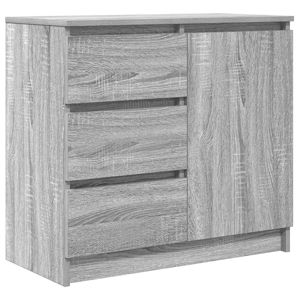 Sideboard with Drawer Grey Sonoma 71x35x65 cm Engineered Wood