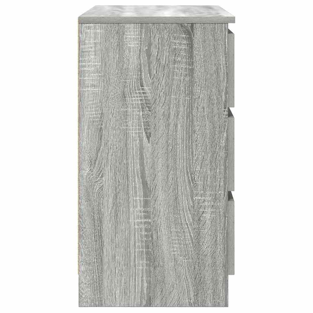 Sideboard with Drawer Grey Sonoma 71x35x65 cm Engineered Wood