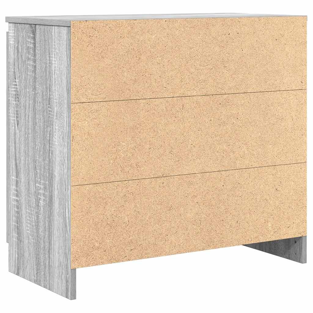 Sideboard with Drawer Grey Sonoma 71x35x65 cm Engineered Wood