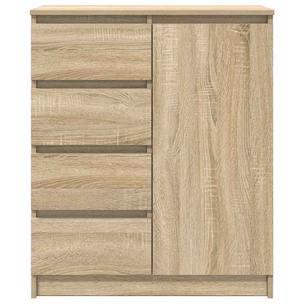 Sideboard with Drawers Sonoma Oak 71x35x84 cm Engineered Wood