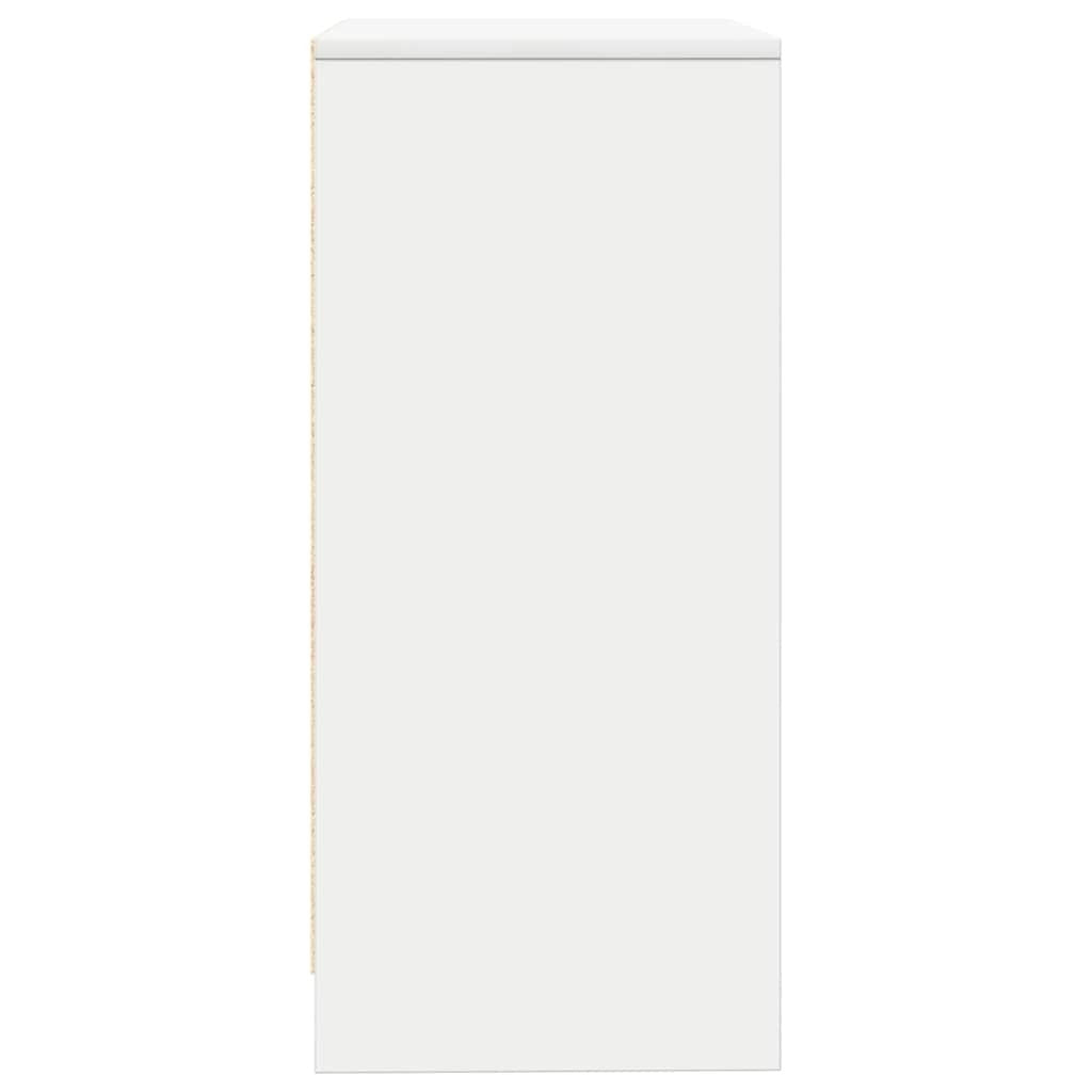 Sideboard White 57x34x76 cm Engineered Wood
