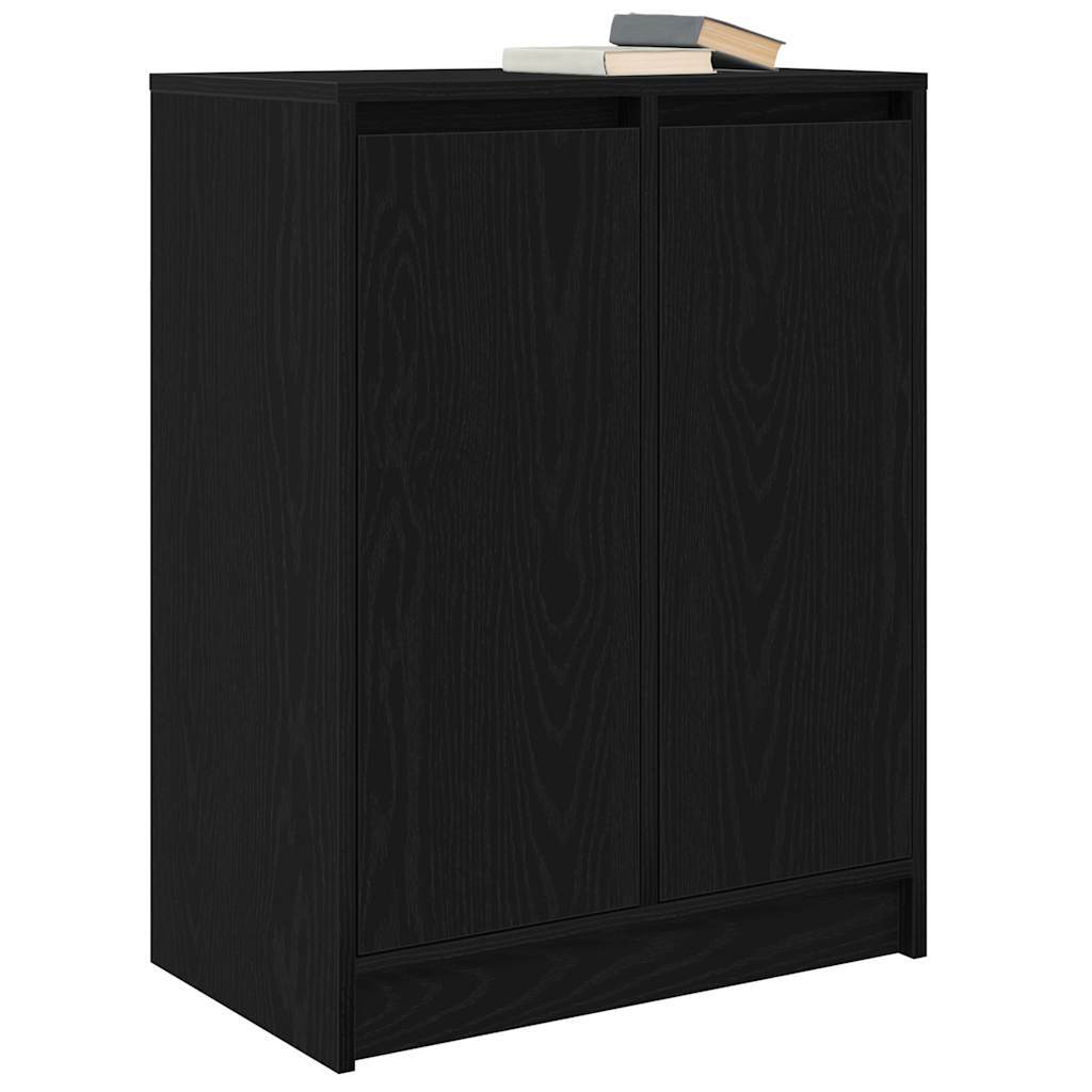 Sideboard Black Oak 57x34x76 cm Engineered Wood