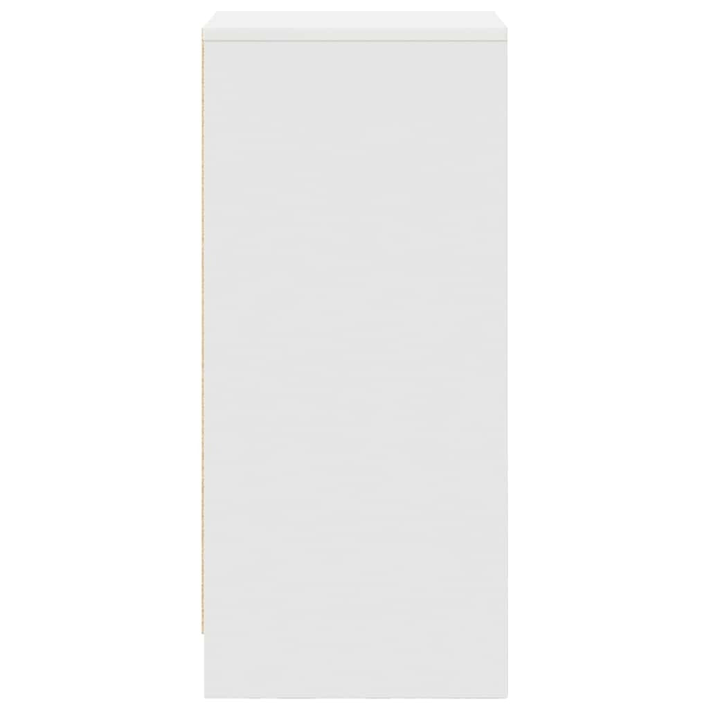 Sideboard White 29.5x34x76 cm Engineered Wood