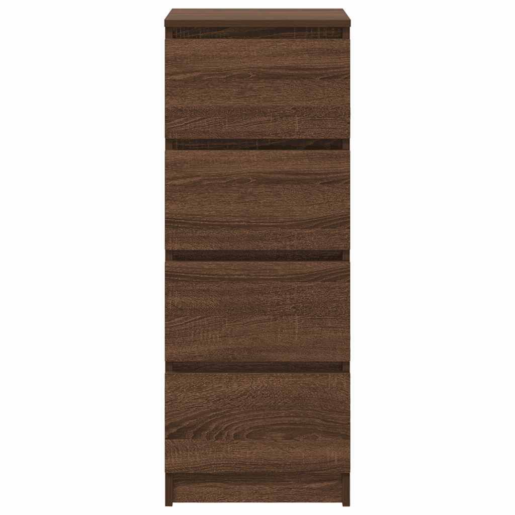 Sideboard Brown Oak 37.5x35x99 cm Engineered Wood