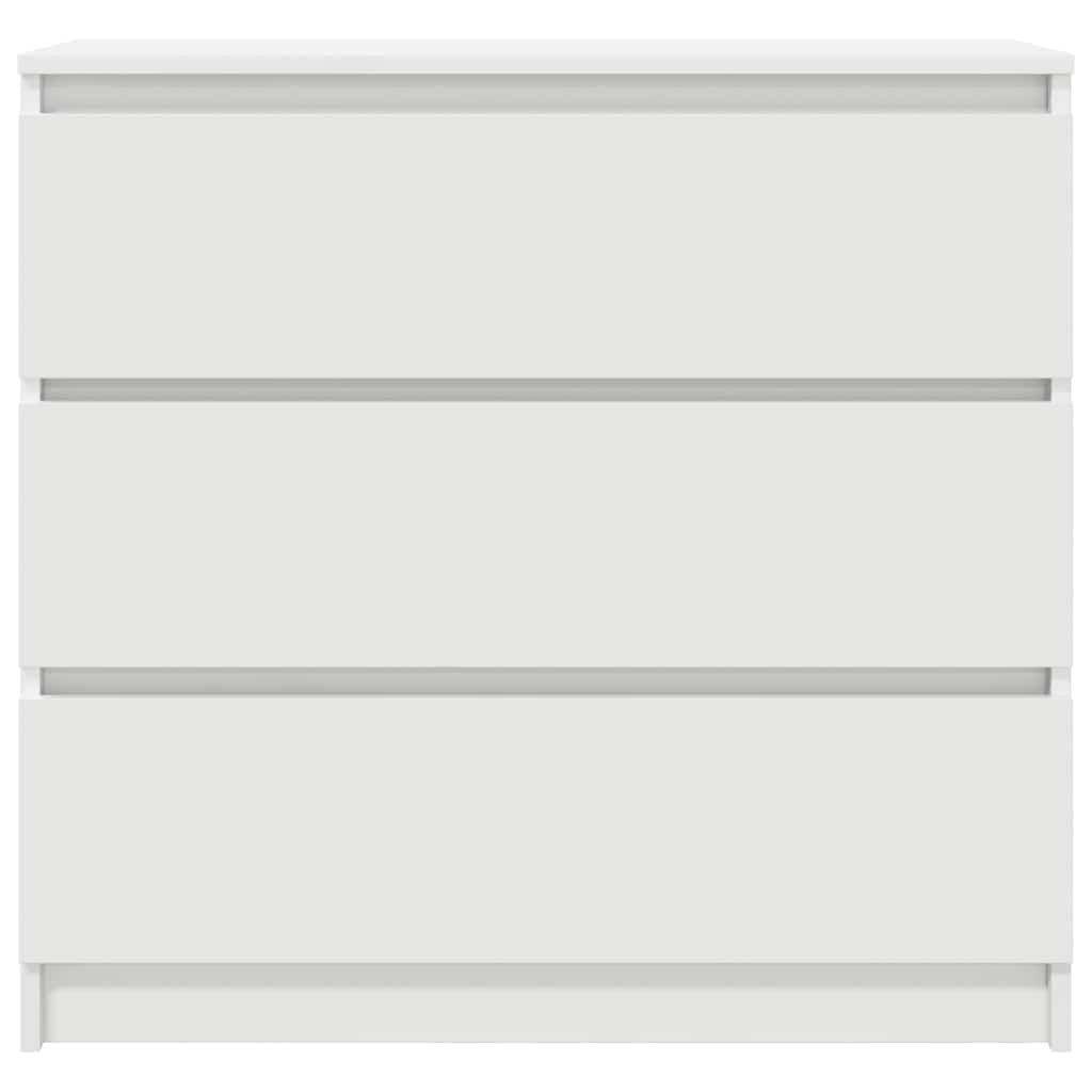 Sideboard White 80x35x76 cm Engineered Wood