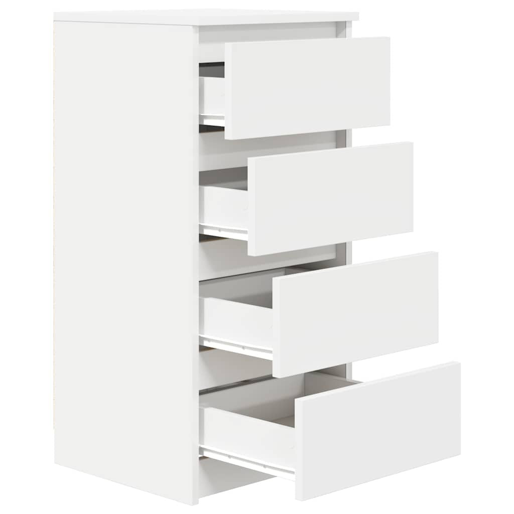 Sideboard White 37.5x35x76 cm Engineered Wood