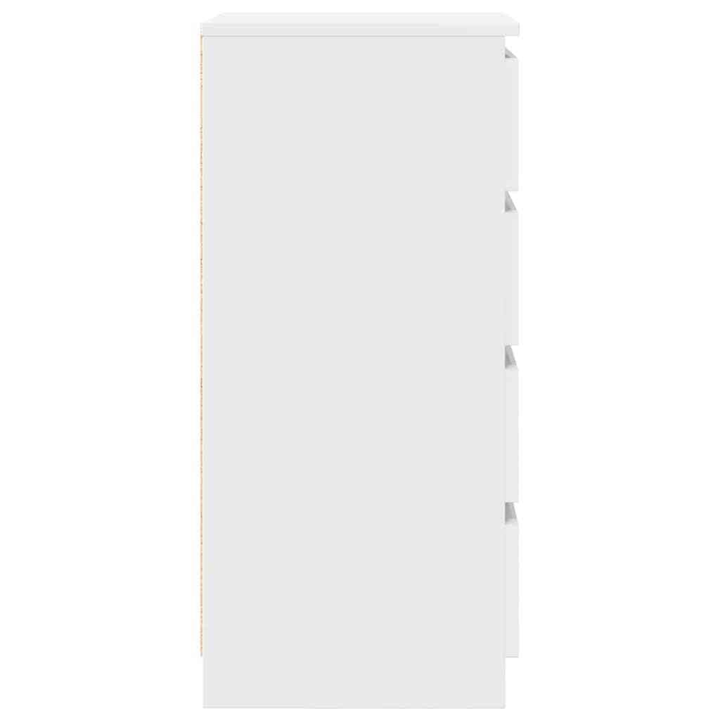 Sideboard White 37.5x35x76 cm Engineered Wood