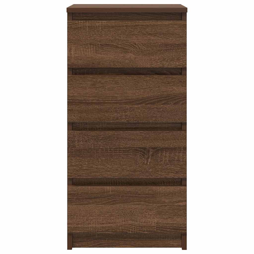 Sideboard Brown Oak 37.5x35x76 cm Engineered Wood