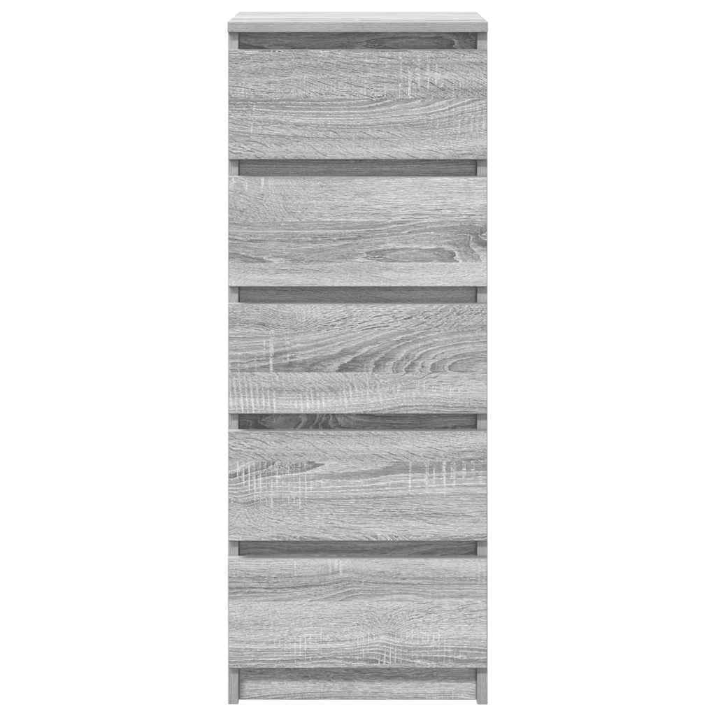 Sideboard with Drawers Grey Sonoma 37.5x35x99 cm Engineered Wood