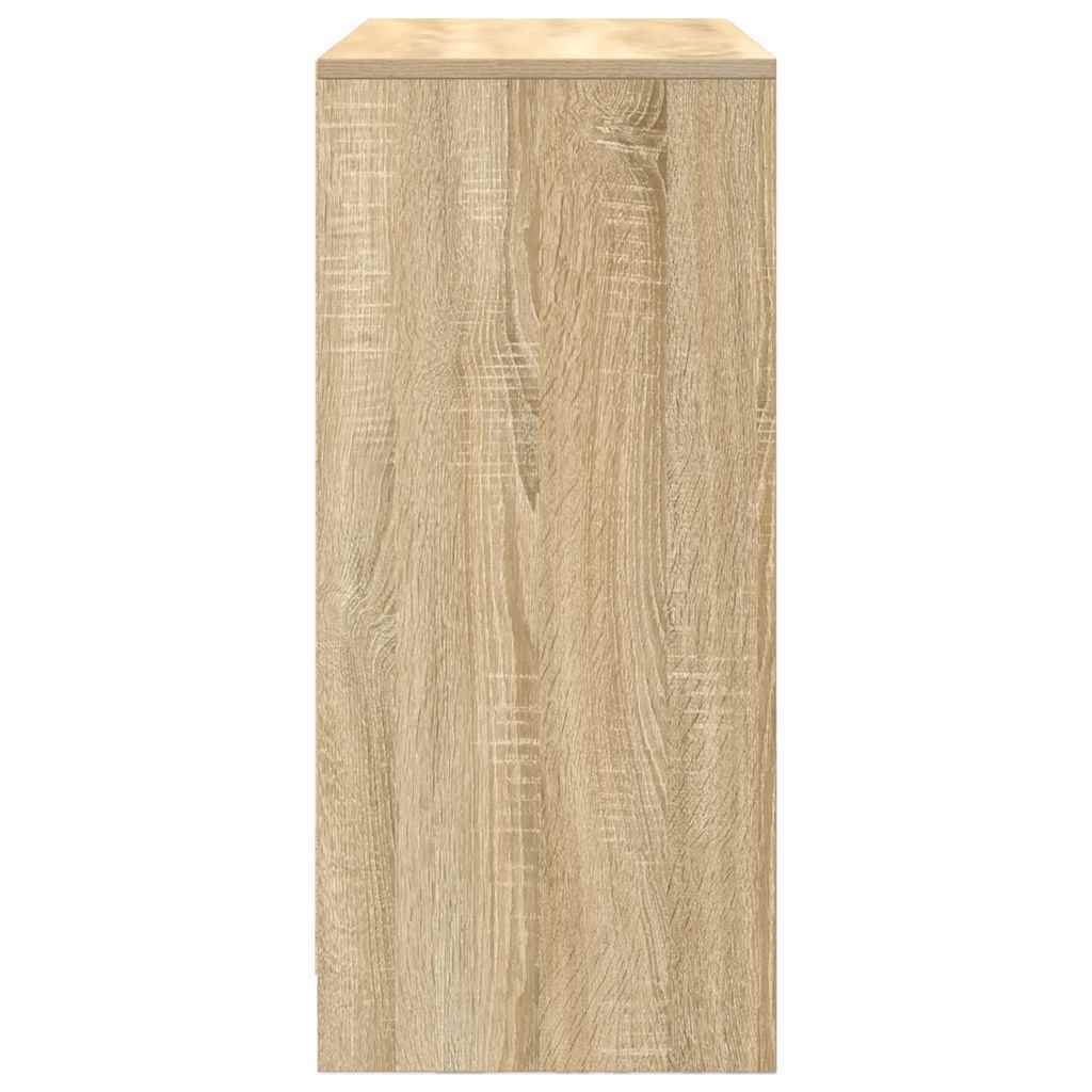 Sideboard with Drawers and Doors Sonoma Oak 70.5x34x74.5 cm