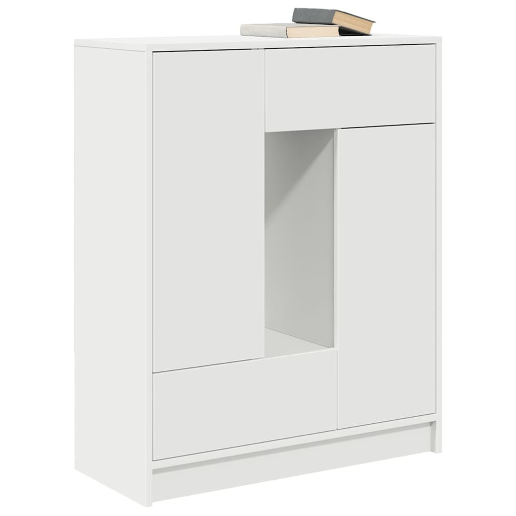 Sideboard with Drawers and Doors White 73x31x90 cm