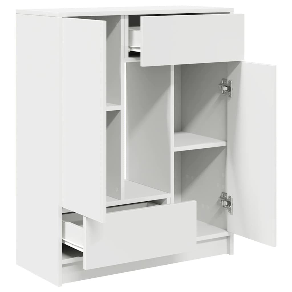 Sideboard with Drawers and Doors White 73x31x90 cm