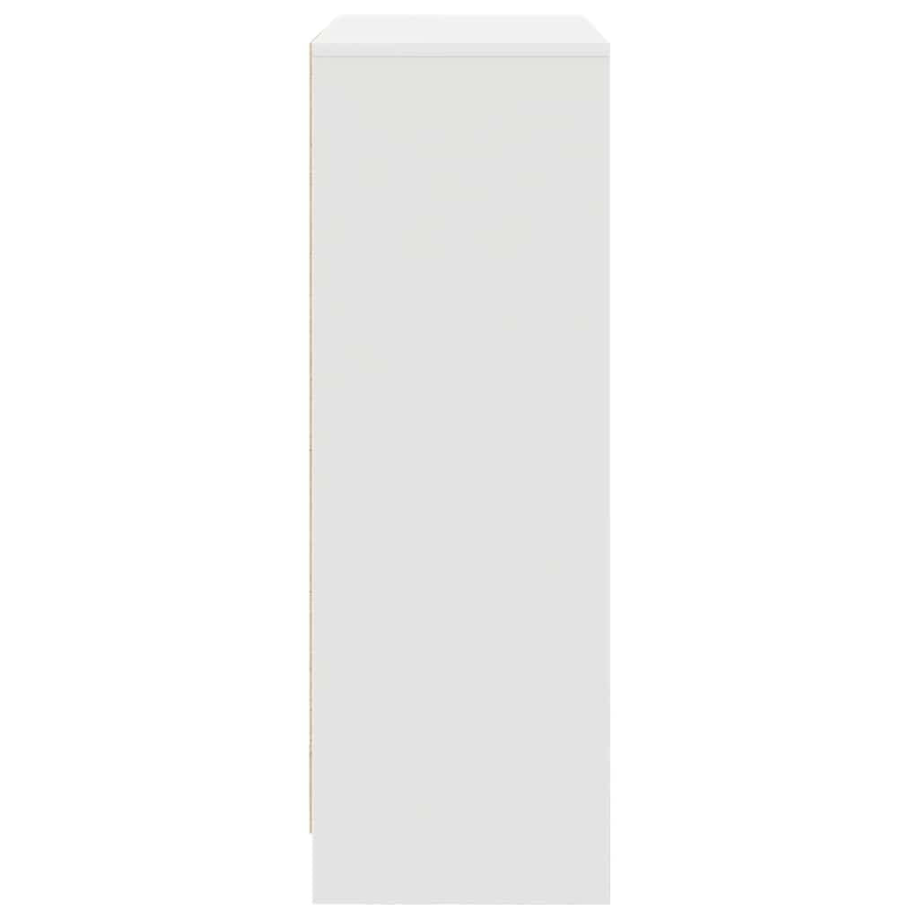 Sideboard with Drawers and Doors White 73x31x90 cm