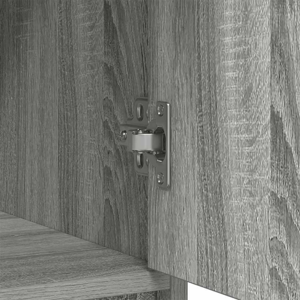 Sideboard with Drawers and Doors Grey Sonoma 73x31x90 cm