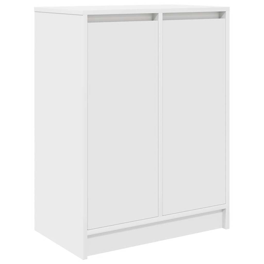Shoe Cabinet White 57x34x76 cm Engineered Wood