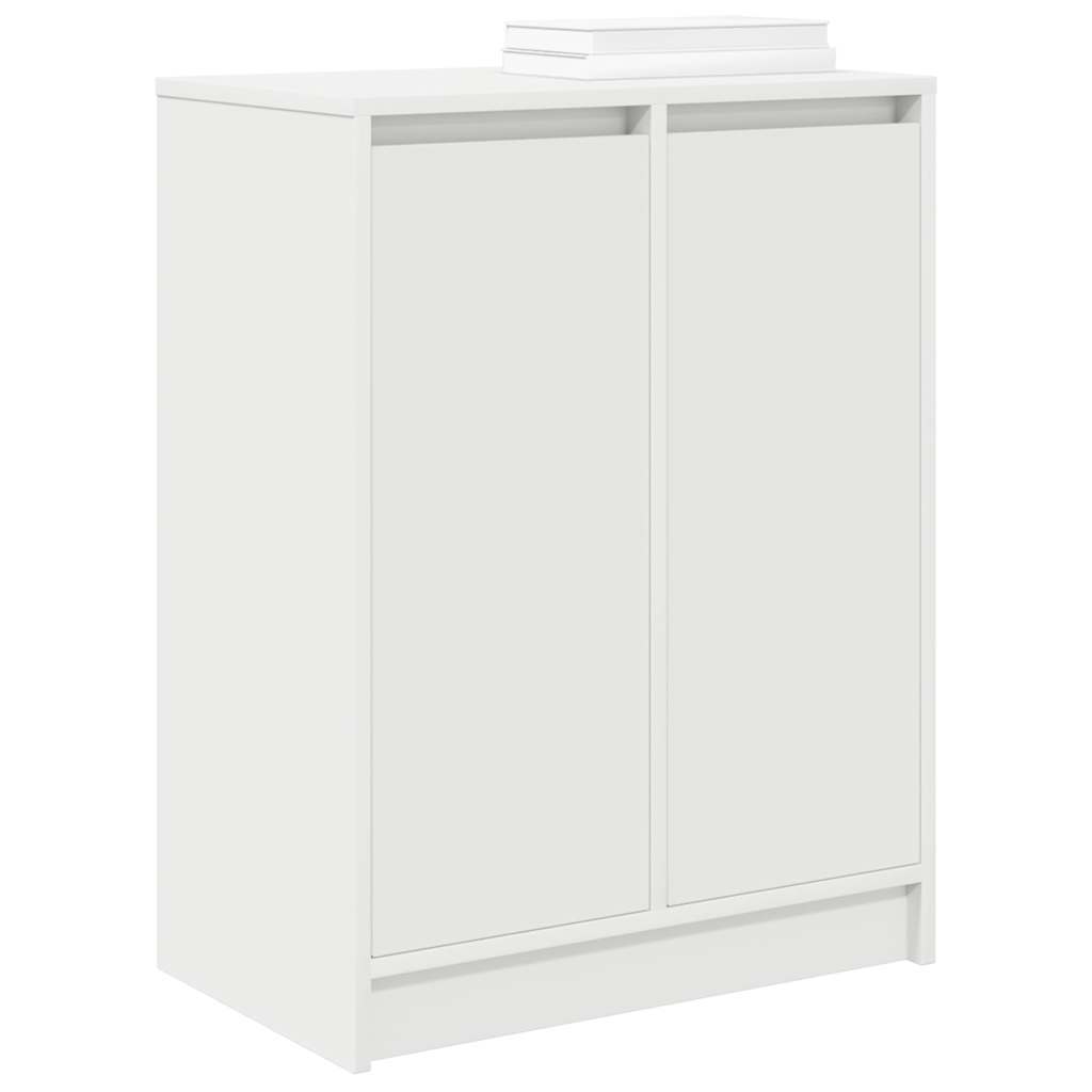 Shoe Cabinet White 57x34x76 cm Engineered Wood