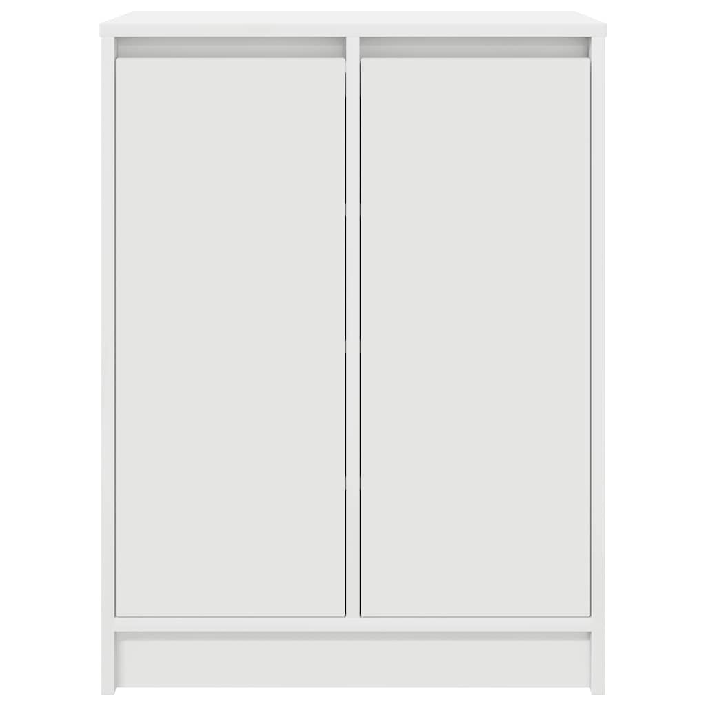 Shoe Cabinet White 57x34x76 cm Engineered Wood