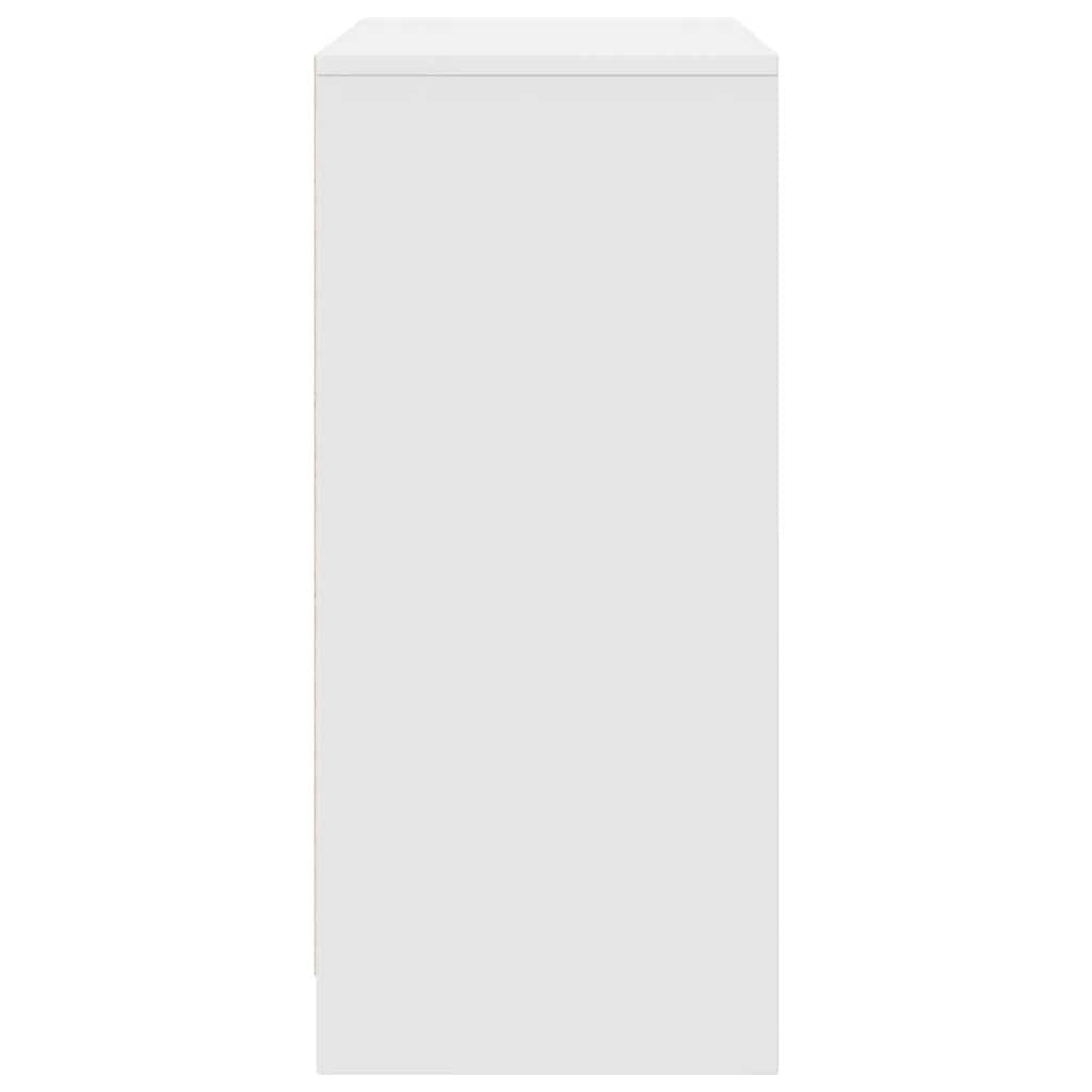 Shoe Cabinet White 57x34x76 cm Engineered Wood